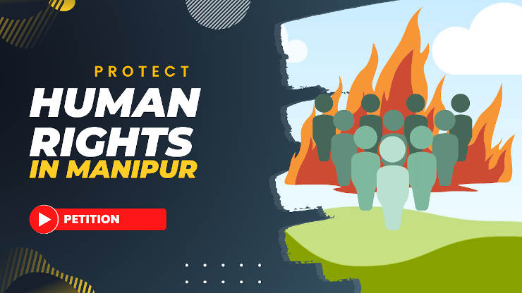 Petition to Protect Human Rights in Manipur. Photo: RMN News Service