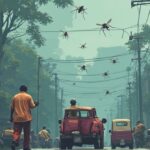 Representational AI-generated Image of Mosquito Crisis in Delhi | RMN News Service