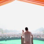 Congress leader and Leader of Opposition in the Lok Sabha Rahul Gandhi addressing a public rally “Vote Chor Gaddi Chhod” at Ramlila Maidan in New Delhi on December 14, 2025. Photo: Congress